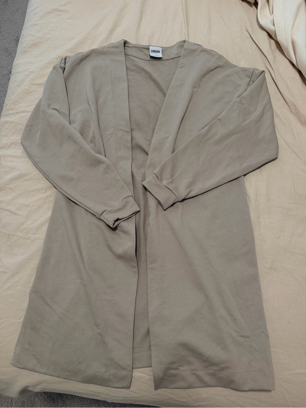 Whitney Simmons x Gymshark Women's Light Taupe Open-Front Long Cardigan